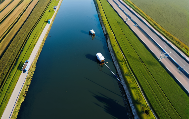 토목공학에서의 하천공학 응용 - "Room for the River" Project**

"A Dutch river landscape showing a widened floodplain ("uiterwaarden...