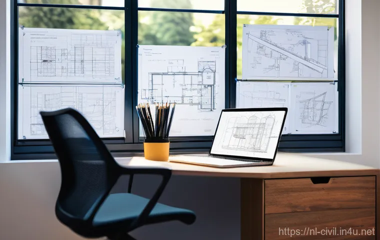 토목기사 실기시험에서의 유의사항 - **Prompt 1: Focused Study and Conceptualization**
    "A young, determined civil engineering student...